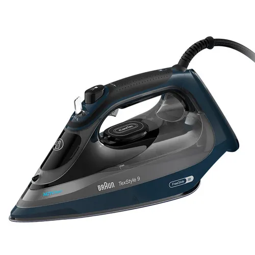 Braun TexStyle 9 0127409002 żelazko Żelazko parowe EloxalPlus soleplate 3200 W Ciemny Niebieski