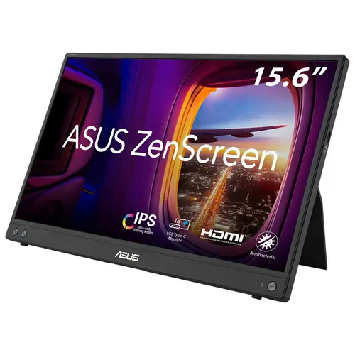 ASUS MB16AHV monitor komputerowy 39,6 cm (15.6") 1920 x 1080 px Full HD LCD Czarny
