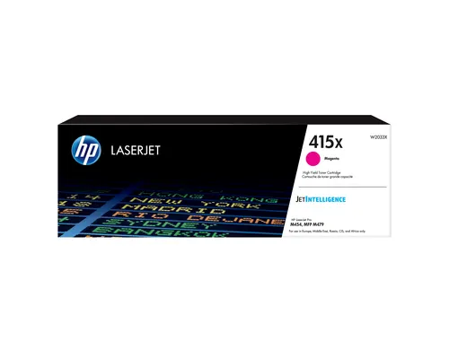 HP Oryginalny purpurowy toner 415X LaserJet o dużej wydajności
