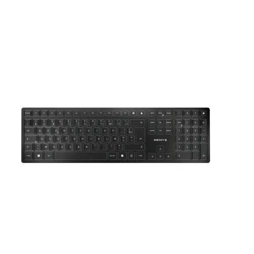 CHERRY KW 9100 SLIM klawiatura Uniwersalne RF Wireless + Bluetooth AZERTY Francuski Czarny