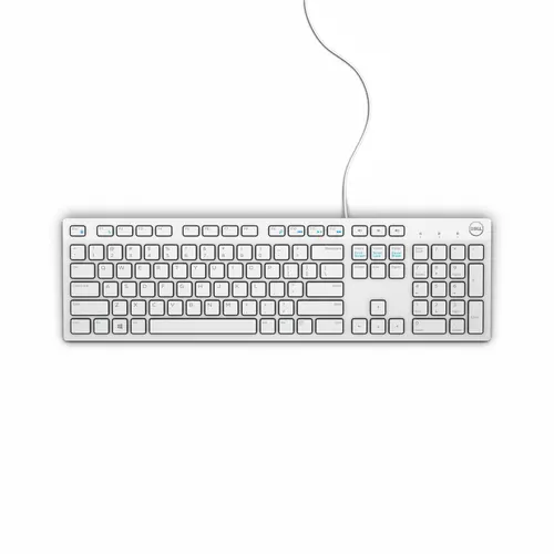 DELL Klawiatura przewodowa — KB216 - US International (QWERTY) - biała (580-ADGM)