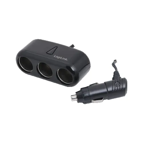 LogiLink PA0038 ładowarka do urządzeń przenośnych Netbook Czarny Prąd przemienny, Zapalniczka, USB Automatyczna, Wewnętrzna, Zewnętrzna
