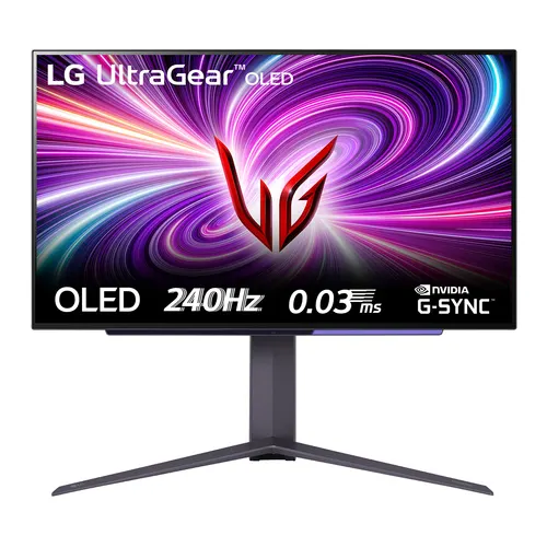 LG 27GS95QE-B monitor komputerowy 67,3 cm (26.5") 2560 x 1440 px Quad HD OLED Czarny