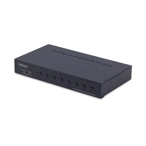 StarTech.com R8AH202-KVM-SWITCH przełącznik KVM Możliwości montowania w stelażu Czarny