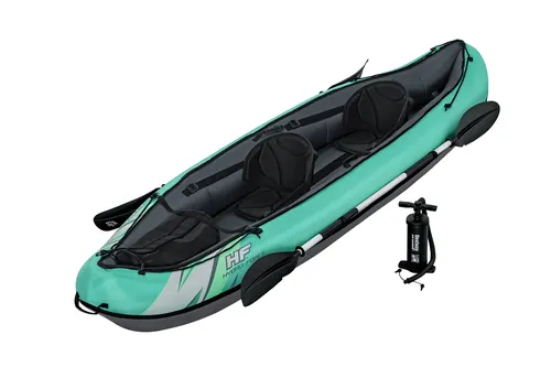 Bestway 65052 / 24 kajak sportowy 2 os. Czarny Zielony Szary Miętowy Kopolimer akrylonitrylo-butadieno-styrenowy (ABS) Nylon Poliester Polipropylen (PP) Polichlorek winylu (PVC) Nadmuchiwany kajak