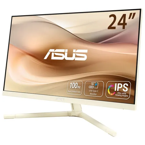 ASUS VU249CFE-M monitor komputerowy 60,5 cm (23.8") 1920 x 1080 px Full HD Złoto