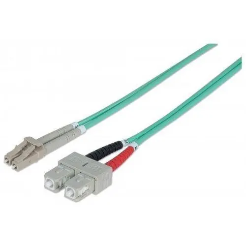 Techly 3m SC/LC 50/125 kabel InfiniBand / światłowodowy Kolor Aqua