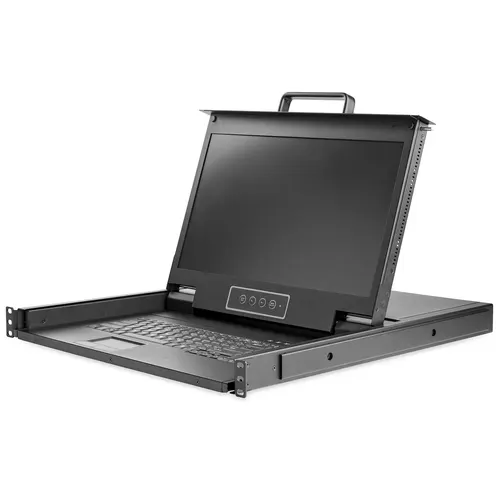StarTech.com RKCONS17HD konsola rackowa 43,9 cm (17.3") 1920 x 1080 px Stal Czarny 1U