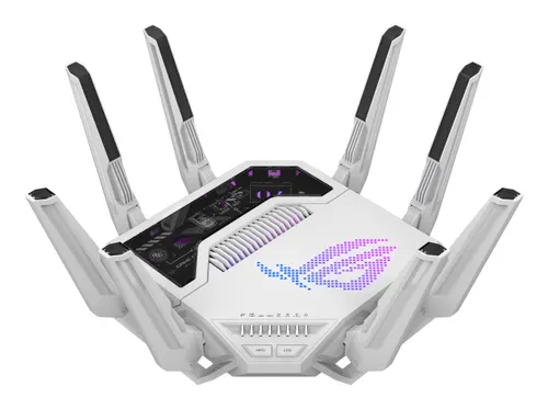 ASUS ROG Rapture GT-BE19000AI router bezprzewodowy 10 Gigabit Ethernet Trójpasmowy (2,4 GHz / 5 GHz / 6 GHz) Biały