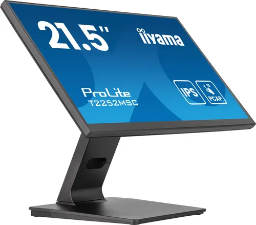 iiyama ProLite T2252MSC-B2AG monitor komputerowy 54,6 cm (21.5") 1920 x 1080 px Full HD LCD Ekran dotykowy Czarny