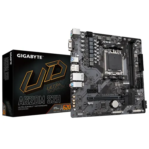GIGABYTE A620M S2H płyta główna AMD A620 Gniazdo AM5 micro ATX