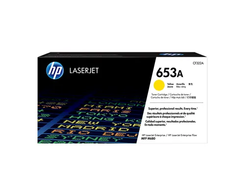 HP 653A oryginalny żółty toner LaserJet