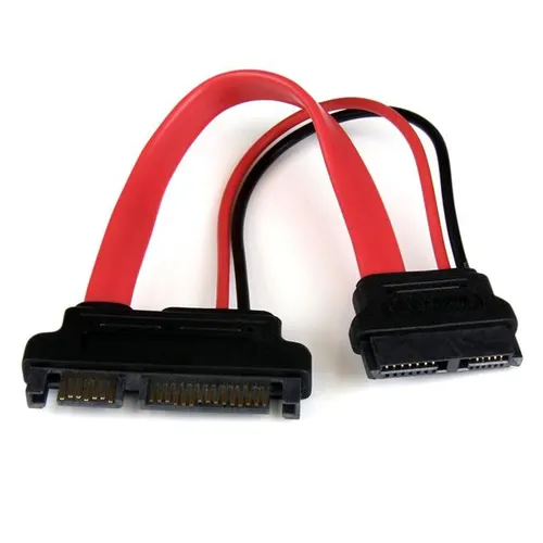 StarTech.com SLSATAADAP6 kabel SATA 0,1524 m Slimline SATA 13 pin SATA 7+15 pin Czerwony