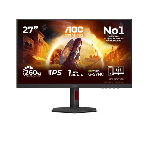 AOC G4 27G4ZR/69 monitor komputerowy 68,6 cm (27") 1920 x 1080 px Czarny, Czerwony