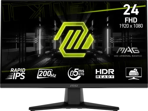 MSI MAG 242F monitor komputerowy 60,5 cm (23.8") 1920 x 1080 px Full HD LCD Czarny
