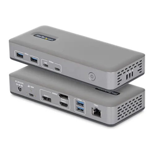 StarTech.com 199UE-USBC-DOCK stacja dokująca Przewodowa USB 3.2 Gen 2 (3.1 Gen 2) Type-C Szary