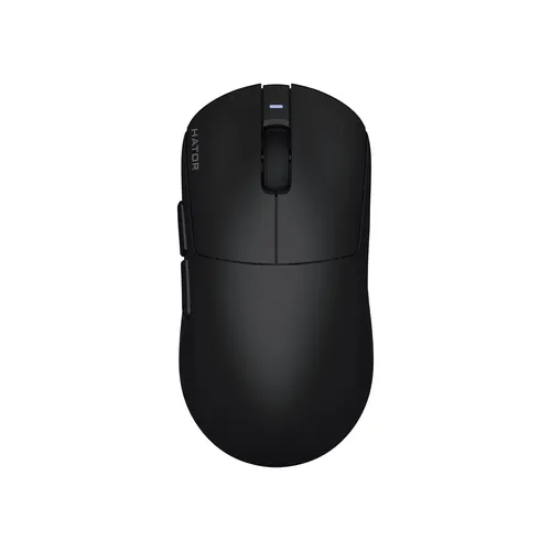 HATOR Quasar 3S Ultima 8K Wireless mysz gamingowa, 2.4 GHz + Bluetooth + USB, Optical 100M Switches, PixArt PAW3950, Web SyncHUB™, Czarna