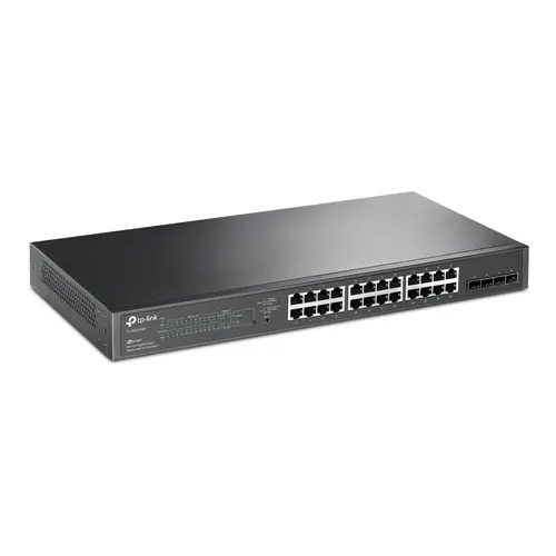 TP-Link JetStream TL-SG2428P przełącznik sieciowy Zarządzany L2/L2+ Gigabit Ethernet (10/100/1000) Obsługa PoE 1U Czarny