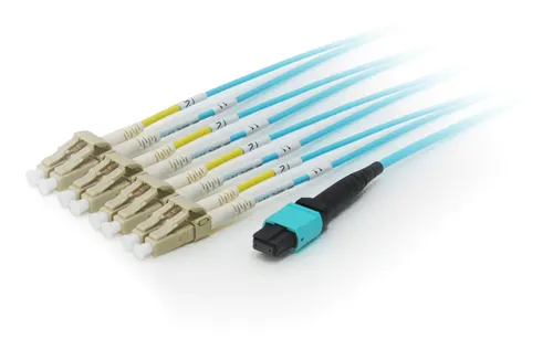 Equip 25556407 kabel InfiniBand / światłowodowy 7 m MTP 4x LC Cyjan