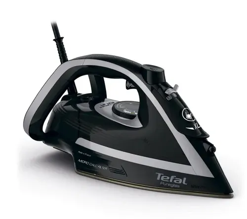 Tefal Puregliss FV8062E0 żelazko Żelazko suche i parowe Durilium AirGlide Autoclean soleplate 3000 W Czarny, Szary