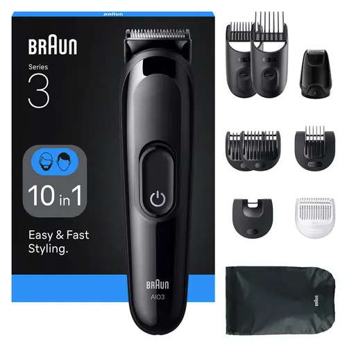 Braun AIO3560 maszynka do włosów Czarny 14 Niklowo-metalowo-wodorkowa (NiMH)