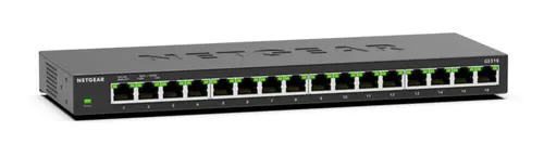 NETGEAR GS316 Nie zarządzany L2 Gigabit Ethernet (10/100/1000) Czarny