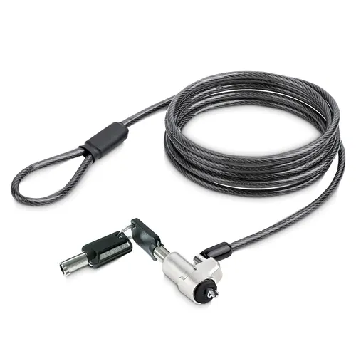StarTech.com NBLWK-LAPTOP-LOCK zapięcie do kabli Czarny, Srebrny 2 m