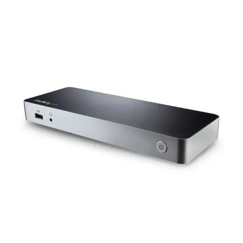 StarTech.com MST30C2HHPDU stacja dokująca Przewodowa USB 3.2 Gen 1 (3.1 Gen 1) Type-C Czarny, Srebrny