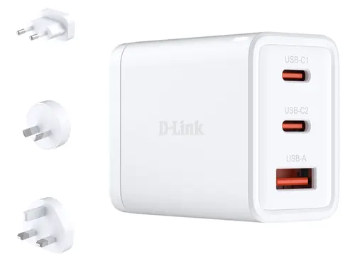 D-Link DCP-651 ładowarka do urządzeń przenośnych Uniwersalne Biały Prąd przemienny Szybkie ładowanie Wewnętrzna