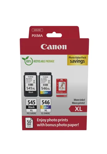 Canon 8286B011 nabój z tuszem 2 szt. Oryginalny Czarny, Cyjan, Purpurowy, Żółty