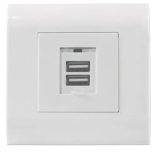 Intellinet 772211 gniazdko elektryczne USB A Biały