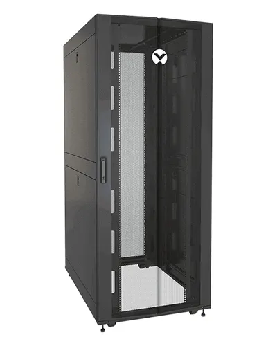 Vertiv VR3350SP stojak 42U Stojak wolnostojący Czarny, Przezroczysty