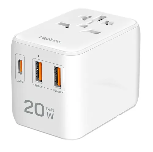LogiLink PA0356 adapter zasilający/ inwentor Wewnętrzna 20 W Biały