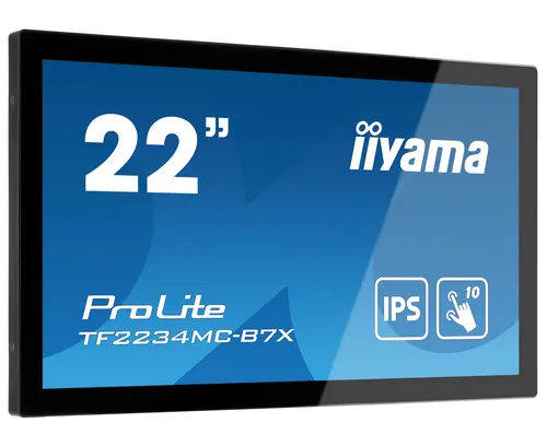 iiyama ProLite TF2234MC-B7X monitor komputerowy 54,6 cm (21.5") 1920 x 1080 px Full HD LED Ekran dotykowy Przeznaczony dla wielu użytkowników Czarny