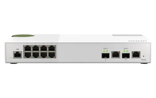 QNAP QSW-M2108-2C przełącznik sieciowy Zarządzany L2 2.5G Ethernet (100/1000/2500) Szary, Biały