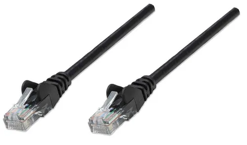 Intellinet 318143 kabel sieciowy Czarny 0,5 m Cat5e U/UTP (UTP)