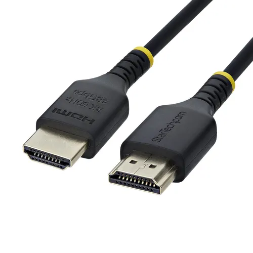StarTech.com HDMI21-CBL-SLIM-50C kabel HDMI 0,5 m HDMI Typu A (Standard) Czarny