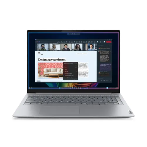 Lenovo ThinkBook 16 G9 IPL Copilot+ PC Intel Core Ultra 7 355 Laptop 40,6 cm (16") WUXGA 16 GB DDR5-SDRAM 512 GB SSD Wi-Fi 7 (802.11be) Windows 11 Pro Szary Angielski