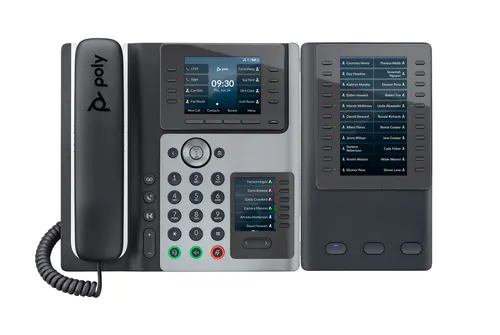 HP Poly Telefon IP Poly Edge E400 z obsługą funkcji PoE