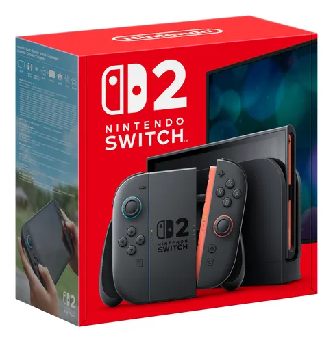 Nintendo Switch 2 przenośna konsola do gier 20,1 cm (7.9") 256 GB Ekran dotykowy Wi-Fi Czarny (045496321444)