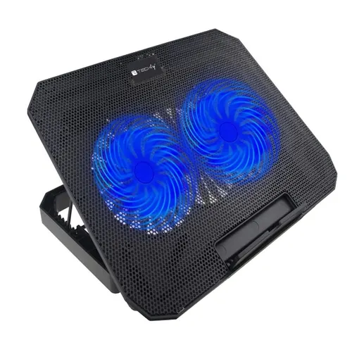 Techly ICOOL-CP11TY stojak na laptop Podstawka na notebooka Czarny 43,2 cm (17")