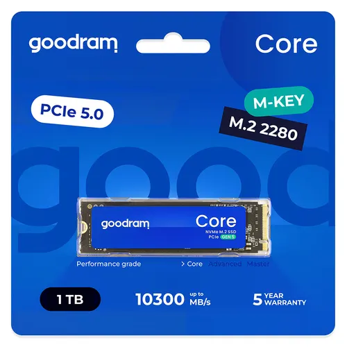 Goodram SSDR-GRC01-1K0-80 urządzenie SSD 1 TB M.2 PCI Express 5.0 NVMe 3D NAND