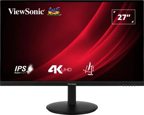 Viewsonic VG Series VG2708-4K monitor komputerowy 68,6 cm (27") 3840 x 2160 px 4K Ultra HD LED Czarny