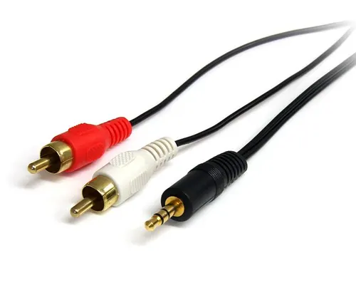 StarTech.com 0.92m, 3.5mm/2xRCA, M/M kabel audio 0,92 m Czarny
