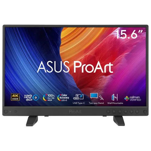 ASUS ProArt PA16USV monitor komputerowy 39,6 cm (15.6") 3840 x 2160 px 4K Ultra HD LCD Czarny