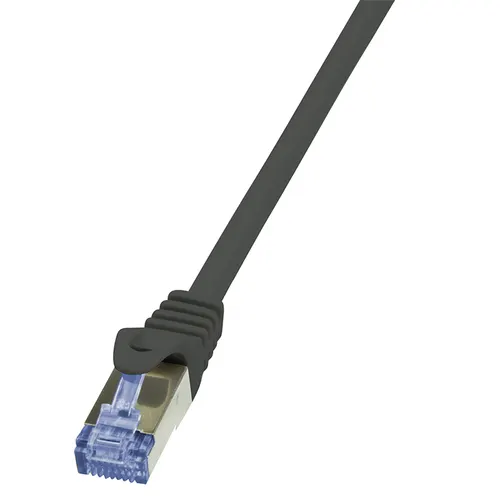 LogiLink 10m Cat.6A 10G S/FTP kabel sieciowy Czarny Cat6a S/FTP (S-STP)