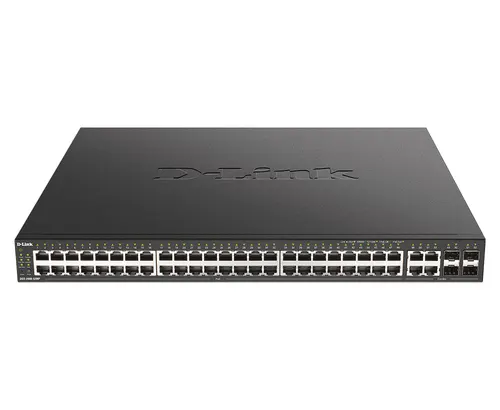 D-Link DGS-2000-52MP przełącznik sieciowy Zarządzany L2/L3 Gigabit Ethernet (10/100/1000) Obsługa PoE 1U Czarny
