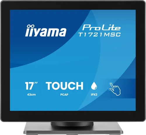 iiyama ProLite T1721MSC-B3 monitor komputerowy 43,2 cm (17") 1280 x 1024 px SXGA Ekran dotykowy Blad Czarny