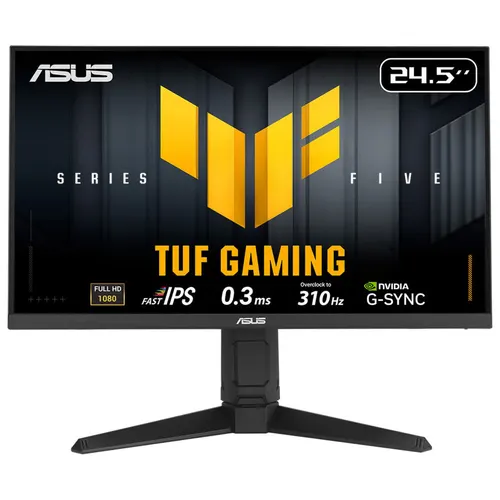ASUS TUF Gaming VG259QMRL5A monitor komputerowy 62,2 cm (24.5") 1920 x 1080 px Full HD LCD Czarny