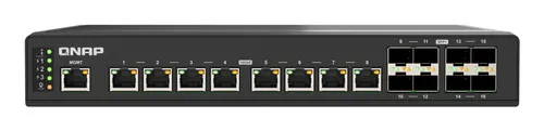 QNAP QSW-IM3216-8S8T przełącznik sieciowy Zarządzany L2 10G Ethernet (100/1000/10000) Czarny